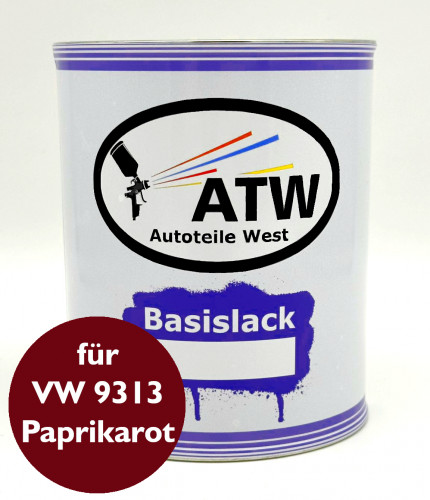 Autolack für VW 9313 Paprikarot